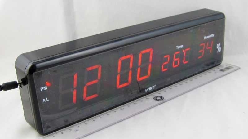 Часы-будильник электронные VST-805S-1 (крас. циф.)
