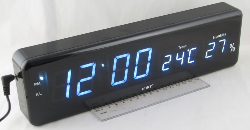 Часы-будильник электронные VST-805S-6 (белые циф.)