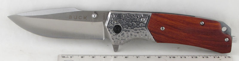 Нож 314 (DA-314) раскладной с деревяной ручкой BUCK