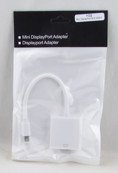Переходник Mini DisplayPort(M)-VGA(F) (шнур 15см) H-32