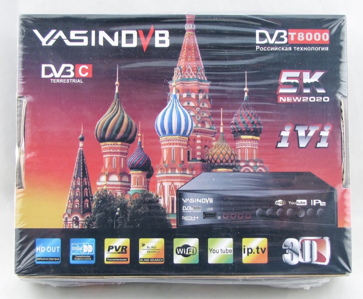 Цифровая приставка DVB-T2 T-8000 YASIN