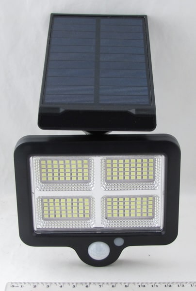 Светодиодный светильник YG-1677 с датчиком движения 160 лампы с солнечной батареей, пульт
