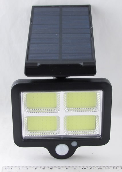 Светодиодный светильник YG-1680 с датчиком движения 4 лампы с солнечной батар., пульт