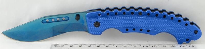 Нож 889 (D-889L) синий раскладной