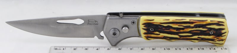 Нож 505 (AC505-57A) кост. руч. выкидной