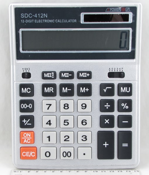 Калькулятор 412 (SDC-412N) 12 разр. больш. экр.