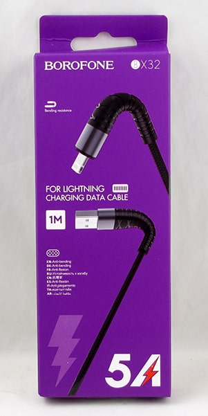 Кабель LIGHTNING BX-32-IP 5A 1м в короб. BOROFONE