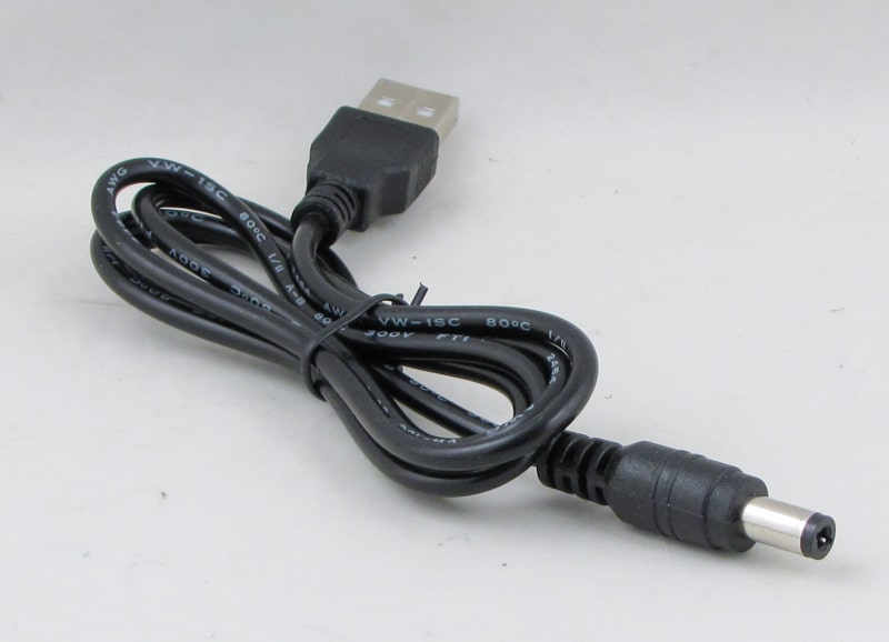 Кабель USB-штекер 5,5*2,5 L-24 1м
