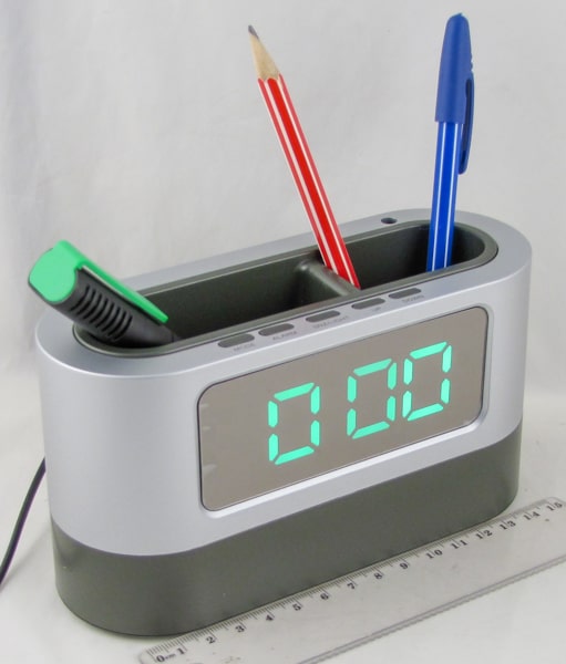 Часы-будильник электронные DT-038 (зеленые цифры)