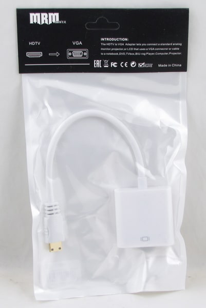 Переходник Mini HDMI(M)-VGA(F) (шнур 15см) H-31