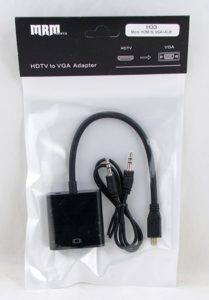 Переходник Micro HDMI-VGA+AUX H-33