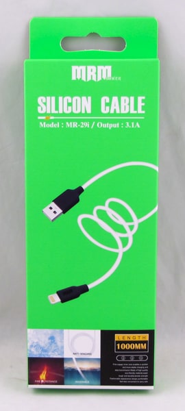 Кабель LIGHTNING 1м MR-29-IP 3,1A белый силиконовый