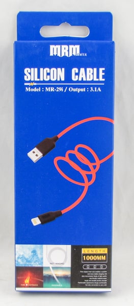 Кабель LIGHTNING 1м MR-29-IP 3,1A красный силиконовый