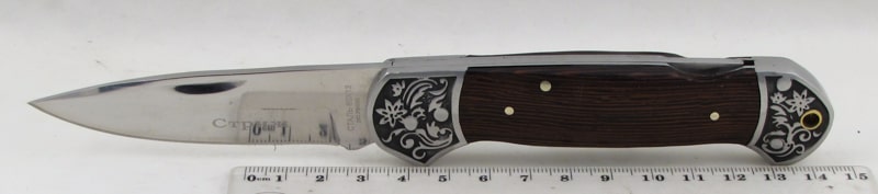 Нож 0082 (FB-0082) раскладной с деревяной ручкой