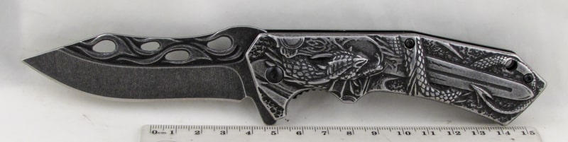 Нож 512 (SK-512) раскладной металлическая ручка