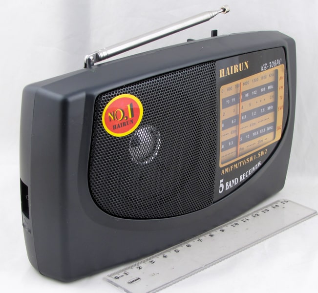 Радиоприёмник HAIRUN KB-308АС/40 (AC DC) 5-band сетев./2R20