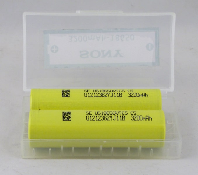 Аккумулятор 18650 3200mA SONY промышленные (по 2шт) желтые