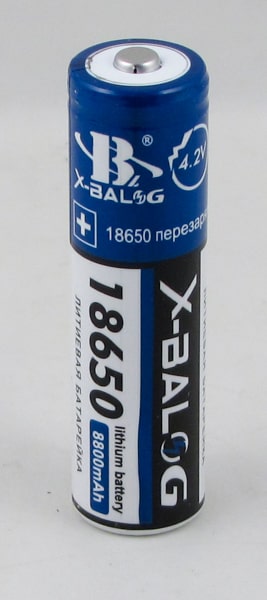 Аккумулятор 18650 8800mA X-BALOG бытов.