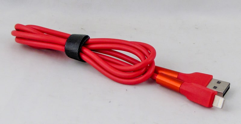 Кабель LIGHTNING 1м G-07-IP силиконовый красный