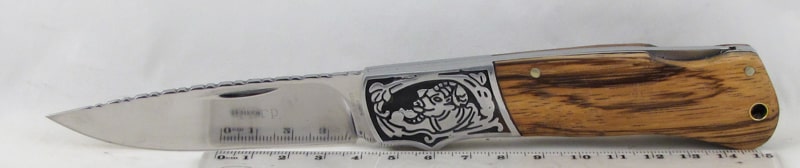 Нож 0017 (FB-0017-1) раскладной с деревяной ручкой