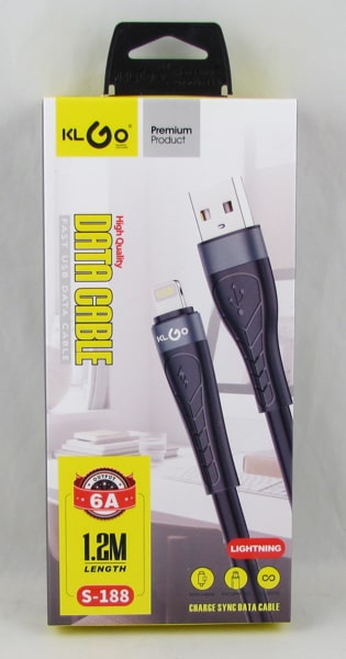 Кабель LIGHTNING 1,2м S-188 6A KLGO