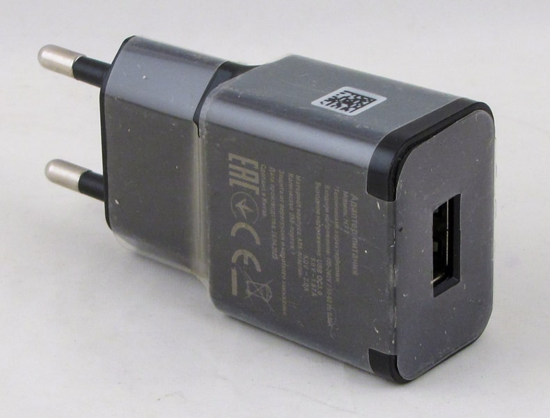 Сетевое зарядное устройство 5V 2A 1USB N-77 черный 3.0 быстрая зарядка