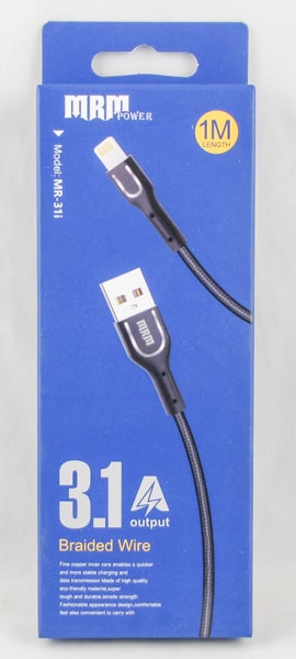 Кабель LIGHTNING MR-31-IP 3,1A 1м черный в короб.