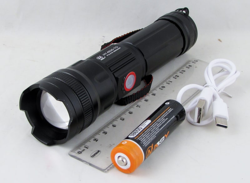 Фонарь светодиодный HYD-6525-TG (1 мощ., акк.+ TYPE-C) zoom
