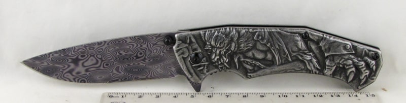 Нож 506 (SK-506) раскладной металлическая ручка