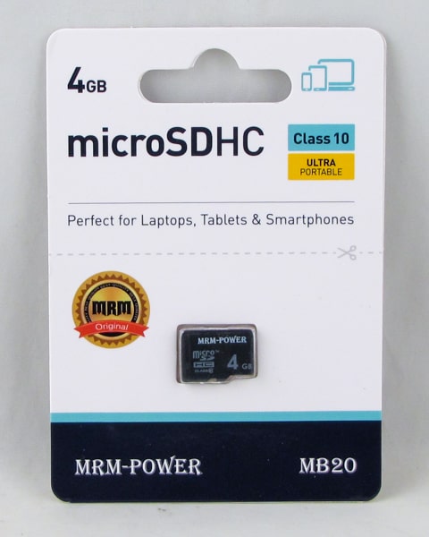 Карта памяти microSD MB-20 4Gb 10Mb/s класс 10