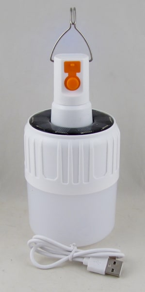 Фонарь для кемпинга YG-1437(QU-9W) (1 большая лампа, USB) подвесной, солнечная батарея
