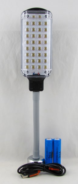 Светильник переносной YYC-07-SMD (34 лампы, 2 аккум., шнур microUSB) с магнитом