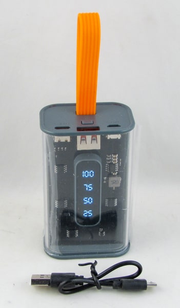 PowerBank USB+TYPE-C K-40 серый 20000mAh с индикатором