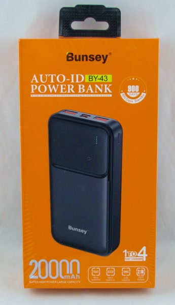 PowerBank 2USB BY-43 10000mAh черный TYPE-C 5V 2,1A / Micro 5V 2,1A / USB 5V 2,1A