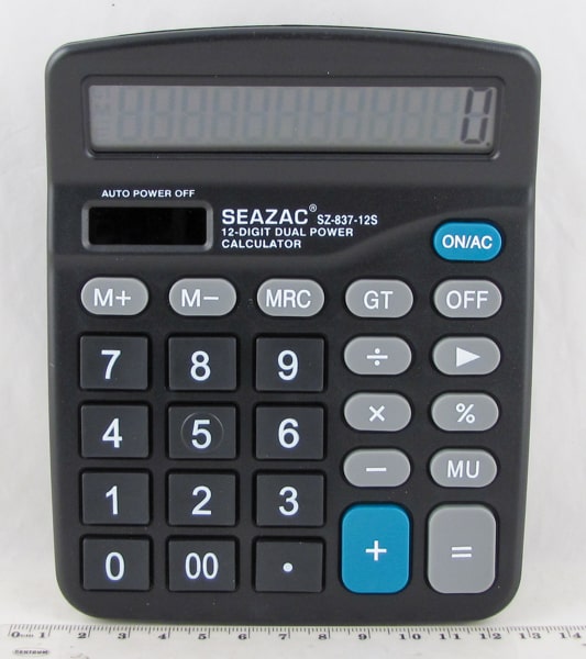 Калькулятор 837 (SZ-837-12S) 12 разр. сред.