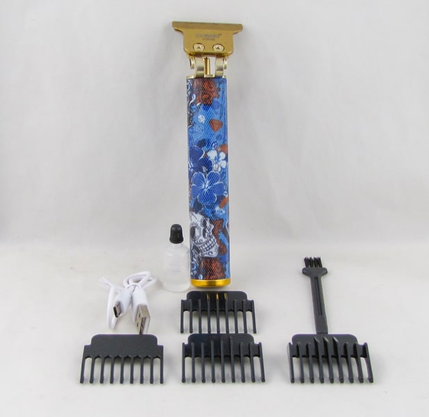 Машинка для стрижки волос (триммер) (встроенный аккумулятор + ЗУ) H-787-60 4 насадки 1,5-4,5мм