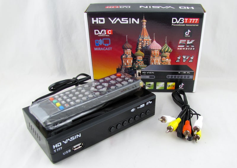 Цифровая приставка DVB-T2 T-777/8000 YASIN