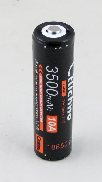 Аккумулятор 18650 3500mA Ym-LB-02 бытовые 44.7g
