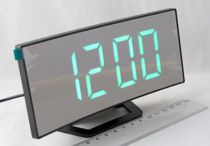 Часы-будильник электронные VST-899-4 (ярко-зелен. циф.)