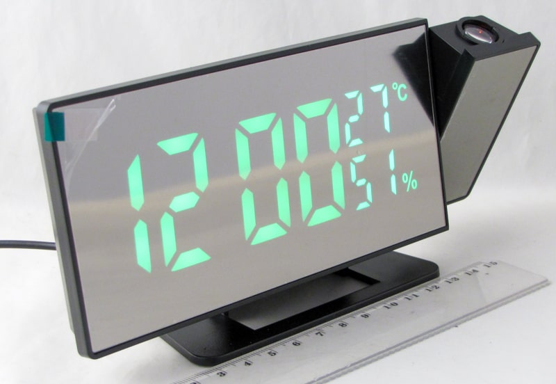 Часы-будильник электронные VST-896S-4 проекционные (ярко-зелен. цифры)