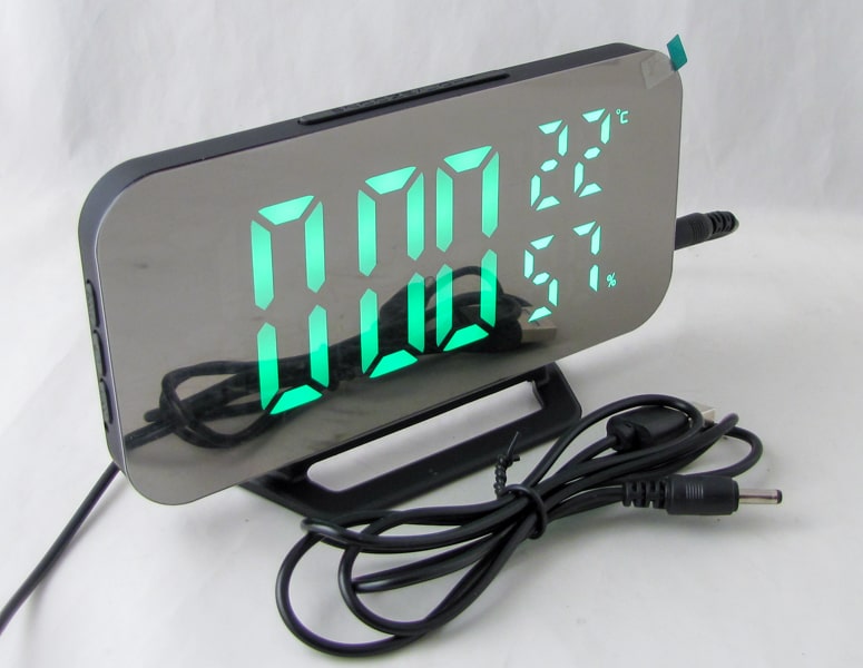 Часы-будильник электронные DS-3725LW (зеленые цифры)
