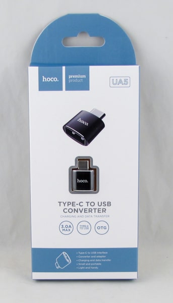 Переходник TYPE-C - USB UA-5 OTG черный HOCO