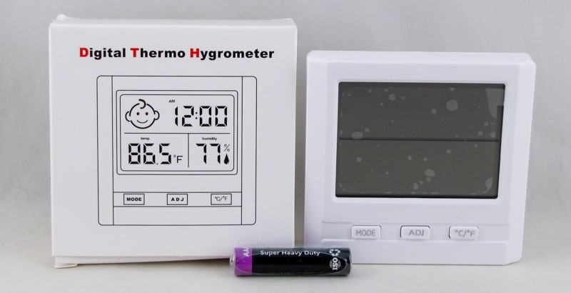Термометр + гигрометр цифровой W09 с часами