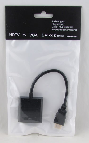 Переходник HDMI-VGA черный H-179
