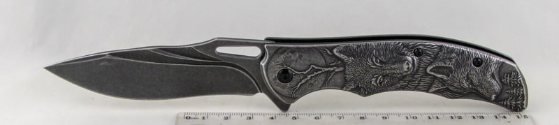 Нож 022 (HC-022) раскладной металлическая ручка
