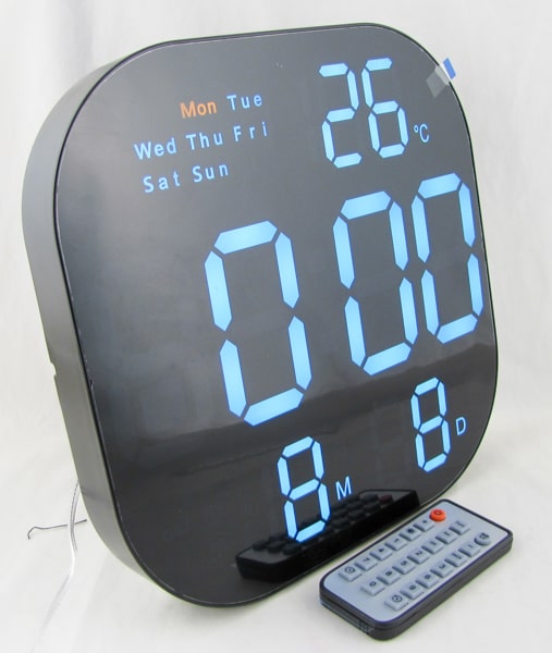 Часы-будильник электронные GH-6633 (белые цифры) с температурой, с датой, с пультом
