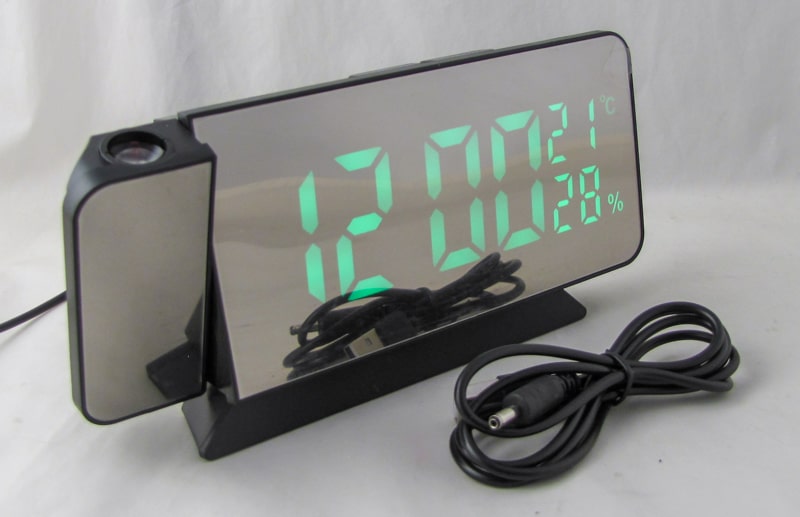 Часы-будильник электронные VST-900S-4 проекционные (ярко-зеленые цифры) с температурой