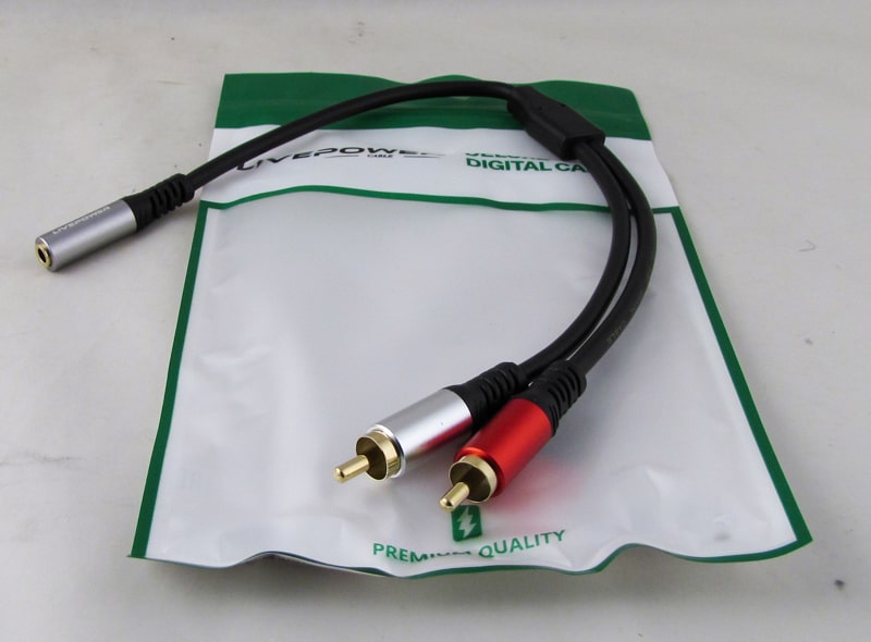 Переходник AUX H-246 (Гнездо 3,5мм - 2RCA-M) 30см Premium