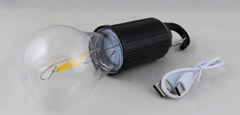 Фонарь для кемпинга T-01 (1 желт., встроен. аккум., шнур TYPE-C) лампа подвесная