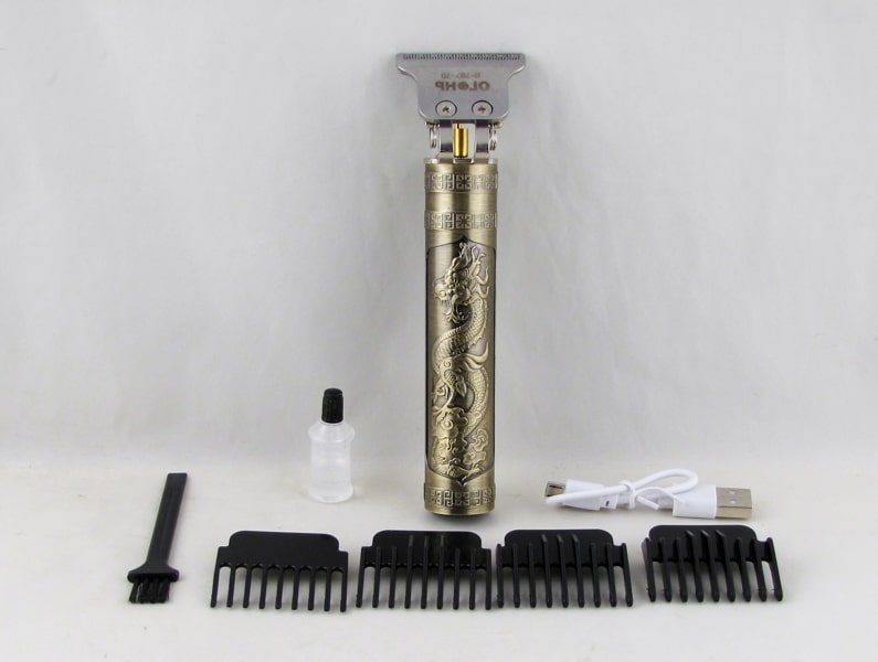 Машинка для стрижки волос (триммер) H-787-70 (аккумулятор 18650 + шнур microUSB) 4 насадки 1,5-4мм